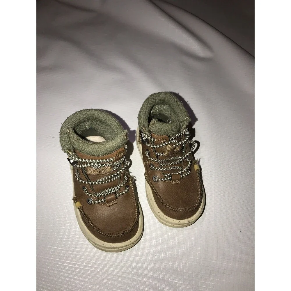 Hey Dude Bradley T Classic Toddler Boots Cognac, Size 6